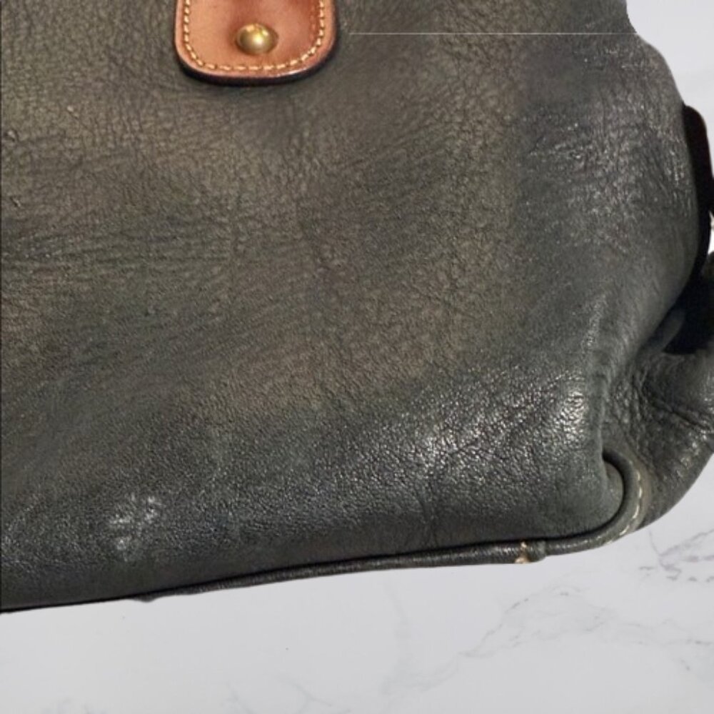 Fossil leather handbag with braided handles - Picture 3 of 5